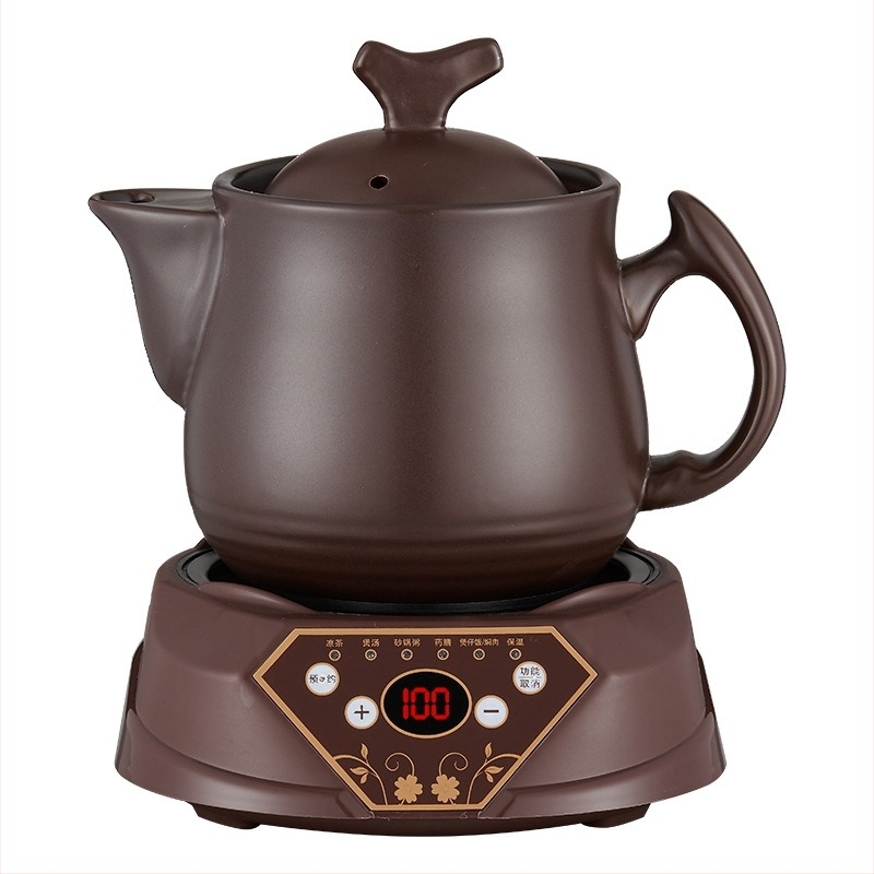 Керамична тенджера за отвари, 2L/2.5L/3L, 220V, 300-700W, Микрокомпютърно управление