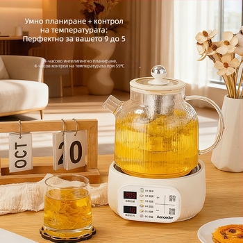 Стъклен чайник MYL02M, обем 1–1,5 л, 1000 W, 220 V