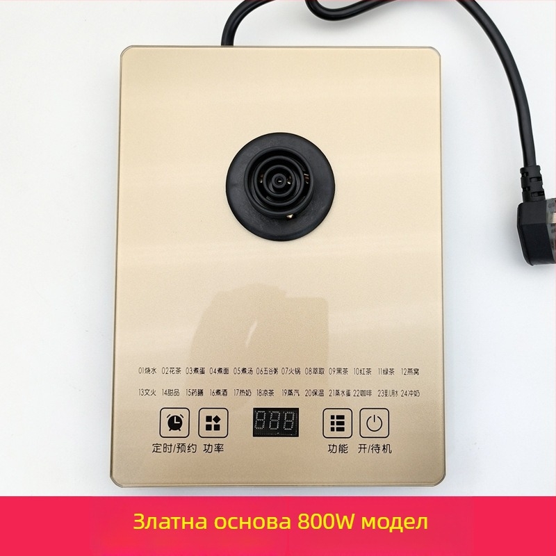 База за здравословна тенджера – стъклен корпус от боросиликатно стъкло, тъч контрол, капацитет 1.5–2 л, 220 V, 500–1000 W