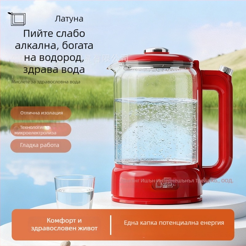 LATUNA Чайник за домашно използване с високо боросиликатно стъкло, 1.5-2 л, 220 V, 500-1000 W, постоянна температура, модел Jhr-sh1801