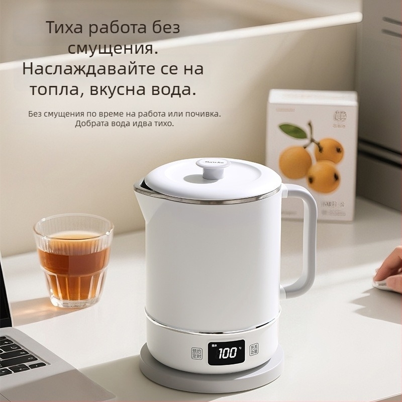 Електрически чайник F01 с вместимост 1,2 л, мощност 500 W, напрежение 110 V, корпус от неръждаема стомана, сензорно управление