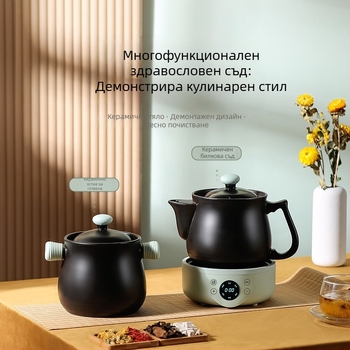 GXDG-20 Електрически декокционен котел за китайска медицина с корпус от пурпурна пясъчна глина и керамична облицовка, 800W, 220V