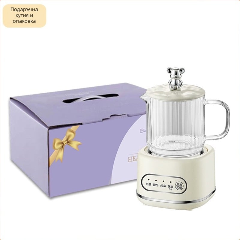 Здравословен чайник Le Stew D90, 1 л, 220 V, 360 W, стъклен корпус