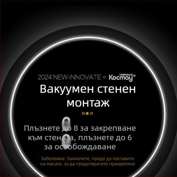 Десктопен и стенен вентилатор за циркулация с вградена батерия (2000–4000 mAh), USB вентилатор с 3 лопатки, 5 скорости, тиха работа (<36 dB)