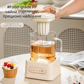 Здравословна чайна тенджера с цифров термостат, стъклен корпус, 500W, модел MZS-500B, за 2-3 човека