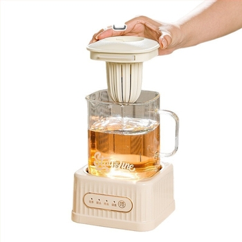 Здравословна чайна тенджера с цифров термостат, стъклен корпус, 500W, модел MZS-500B, за 2-3 човека