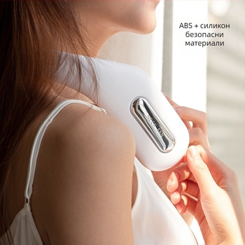 Безлопатков вентилатор за врата, USB зареждане, вградена батерия 2000–4000 mAh, време на работа 6–8 ч, ниво на шум до 40 dB