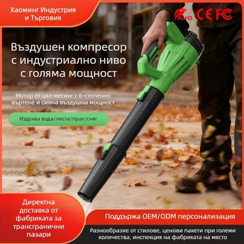 Haoming индустриална въздушна помпа с висока мощност, литиева батерия, 21V, презареждаема, прахово духане