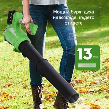 Пистолет за духане на прах, безчетков мотор, 21V презареждаема литиева батерия, индустриална висока мощност