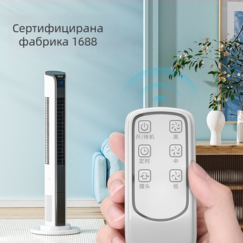Колонен вентилатор с дистанционно управление, таймер над 8 часа, 60W, 220V