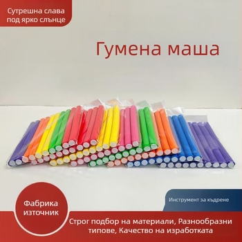 Ролки за къдрене на коса за лесно оформяне през нощта, пухкави корени, термоустойчиви и студено перманентни ролки