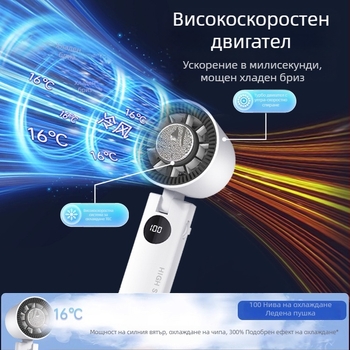 Ультраскоростен безлопатков ръчен USB презареждащ мини преносим вентилатор за открито