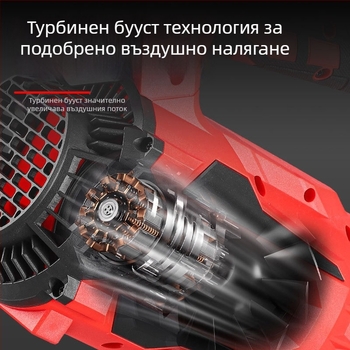 Високопроизводителна безчеткова литиево-електрическа духалка за домакинство: външно почистване на сняг и духане на листа, 220V, литиев акумулатор, диапазон 111–240V