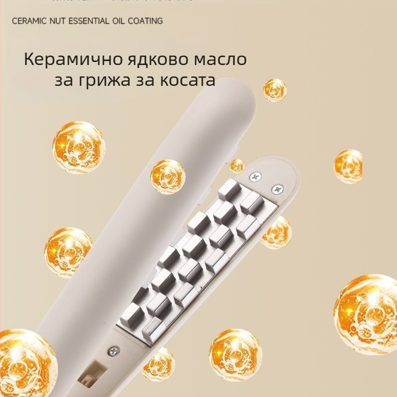 VBT 3-в-1 стилизиращ уред за коса: къдрене, изправяне и обем на корените — керамичен нагревател, диаметър 21–30 мм, AC захранване, 15 температурни нива, 110–240 V
