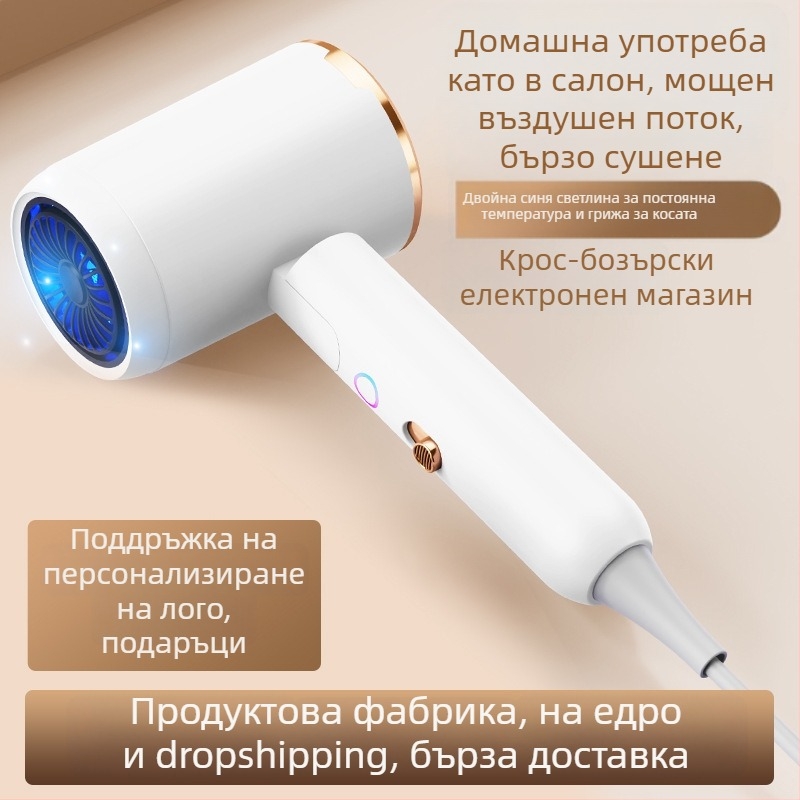 Сешоар за коса L6, сгъваем, 2400 W, 220 V, студен и топъл въздух