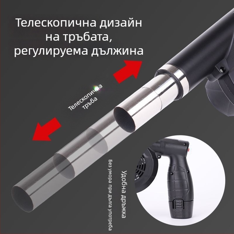 Външен вентилатор за барбекю, 21V, презареждаем безжичен, литиева батерия, автомобилно монтиран, запалване на огън