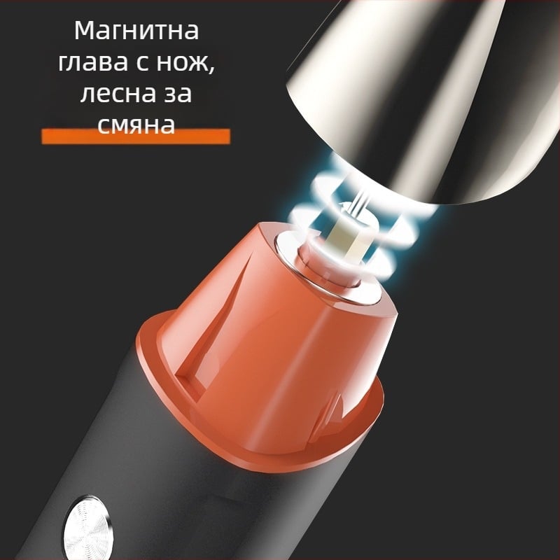 LK-881 магнитна машинка за подстригване с цифров дисплей – 6-в-1 мултифункционална, презареждаща, водоустойчива, с четков мотор