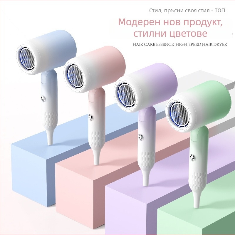 Defais 2002 портативен сгъваем сешоар, 1750 W, 220 V, четков DC двигател, студен/горещ въздух, защита от прегряване