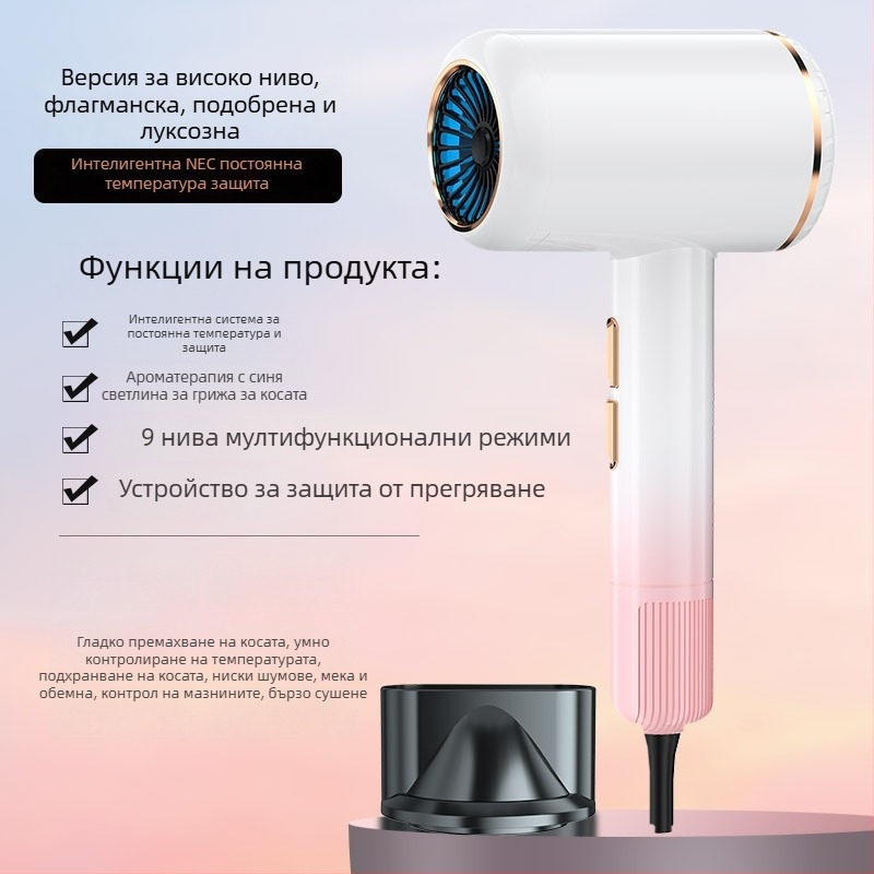 Сешоар LD-1201, 1200W четков мотор, горещ въздух, 3 скорости, 220V