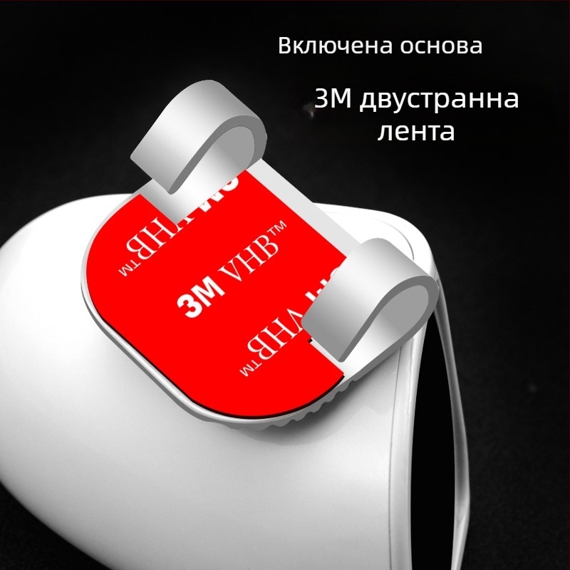 Автомобилно двойно допълнително огледало за слепи зони, 360° кръгло огледало за преден и заден обзор