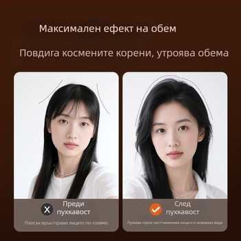 Три в едно устройство за стилизиране на суха, къдрава и права коса с турмалинов керамичен барабан, диаметър 31 мм и повече, безжично захранване с литиева батерия, подходящо за суха коса