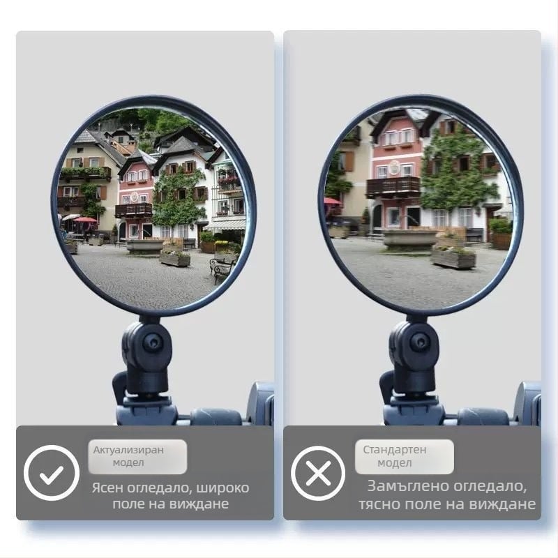 Задно огледало за детска количка – конвексно наблюдателно огледало, аксесоар за количка, марка Powerful Factory