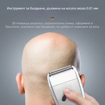 Професионална електрическа машинка за подстригване за фризьорски салони — двигател с четки, остриета от титиева сплав, вградена батерия 500–800 mAh, време на работа 3–6 ч, шум под 36 dB