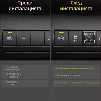 Loyal Guard монитор за налягането в гумите за 8-мо поколение Camry, вградено, цифров TFT дисплей, електронен TPMS, висока прецизност