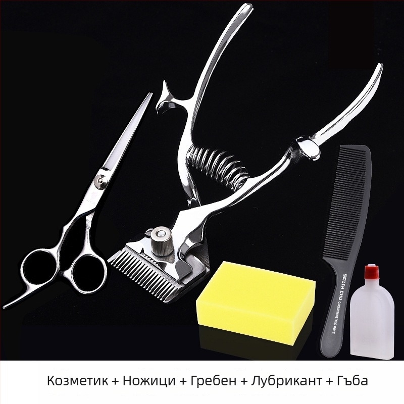 Ръчен подстригвач за коса, неръждаеми остриета, тихо функционира, без батерия, за деца