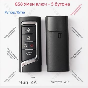Дистанционен ключ за GAC Trumpchi GS8/GM6/GM8 (YKQ349, YKQ350, YKQ351) – дистанционно управление