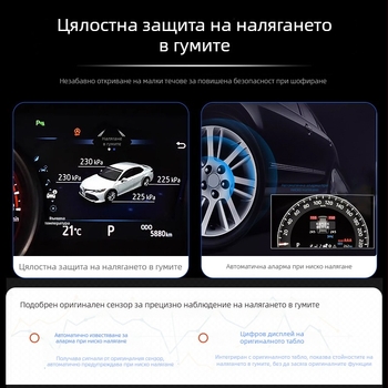 TPMS дисплей за Toyota RAV4, Harrier, Levin, Corolla и Camry