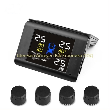 TPMS система за мониторинг на налягането в гумите, цифров дисплей, модел B01, безжична, висока прецизност, подходяща за седани и SUV