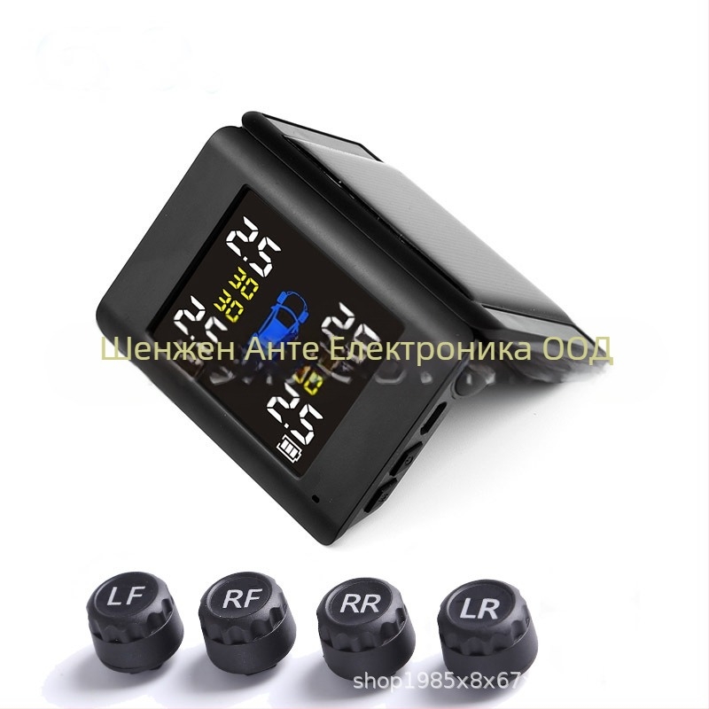 TPMS система за мониторинг на налягането в гумите, цифров дисплей, модел B01, безжична, висока прецизност, подходяща за седани и SUV