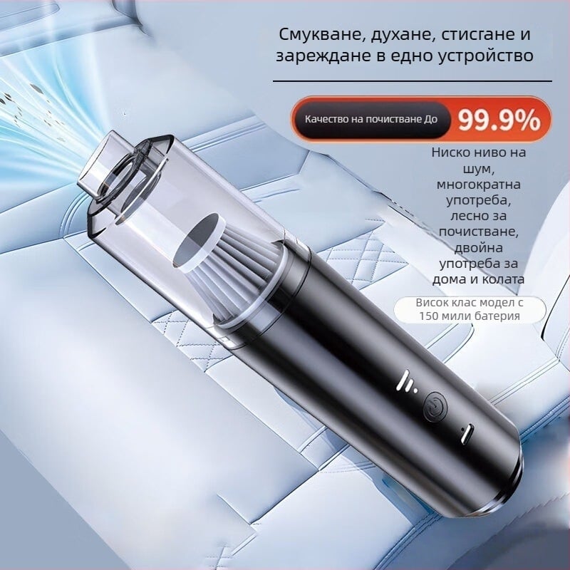 Безжична автомобилна прахосмукачка, ръчна, модел M-2054 – 100W, всмукване над 25 kPa, сменяема батерия, ≤36V, време на работа 0–1 ч.