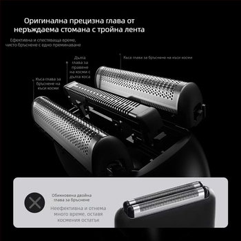Flyco мъжка електрическа самобръсначка с 3-главна глава, миеща се за цялото тяло, 60 минути работа, вградена батерия, двойно зареждане FS685
