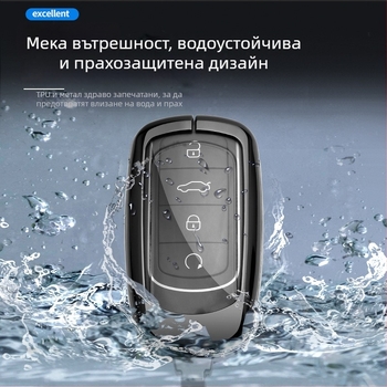 Метален калъф за ключове за Chery Tiggo 8 Plus и Arrizo 5 Plus – цинкова сплав, пълно покритие на ключа