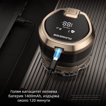 Електрическа самобръсначка, 7-в-1 ротационна глава, мокро и сухо бръснене, USB зареждане с вградена батерия 1200-2000 mAh, време на работа 120 мин.