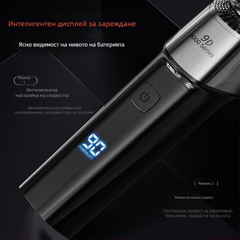 Електрически бръснач с ротационна глава от 3 ножа, безчетков двигател, вградена батерия 1200–2000 mAh, до 90 минути работа, водоустойчив за цялото тяло