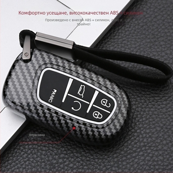 YST калъф за ключове за Jeep Compass, Cherokee и Renegade | ABS + лепящ слой | Прост стил