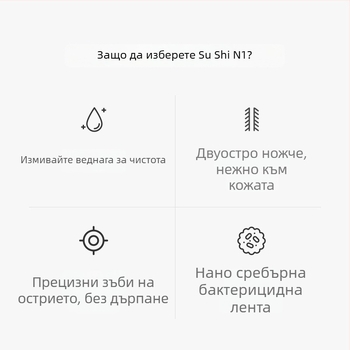 Тример за носни косми, батерийно захранване, ABS корпус, подвижна глава за почистване, миещ се дизайн, сменяеми батерия, живот на батерията над 30 дни
