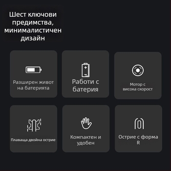 Електрически тример за носни косми за мъже – преносим мини, нисък шум, сваляща се миеща глава, работи с суха батерия
