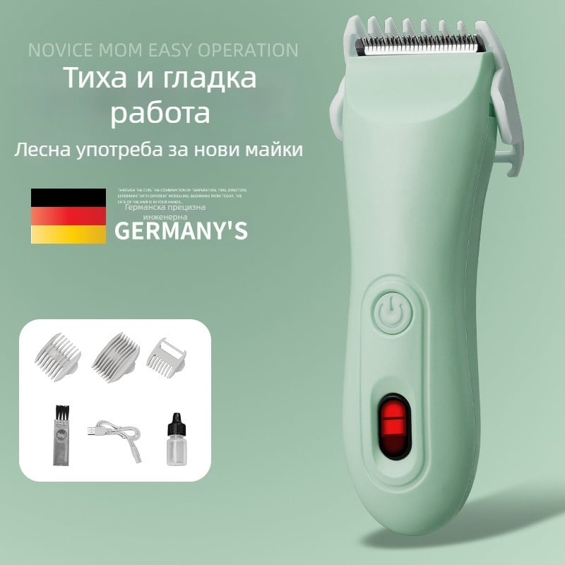 Машинка за подстригване TS-006, зареждаща, безшумна, домашна машинка за подстригване с керамична глава за възрастни и деца, 5W, водоустойчива