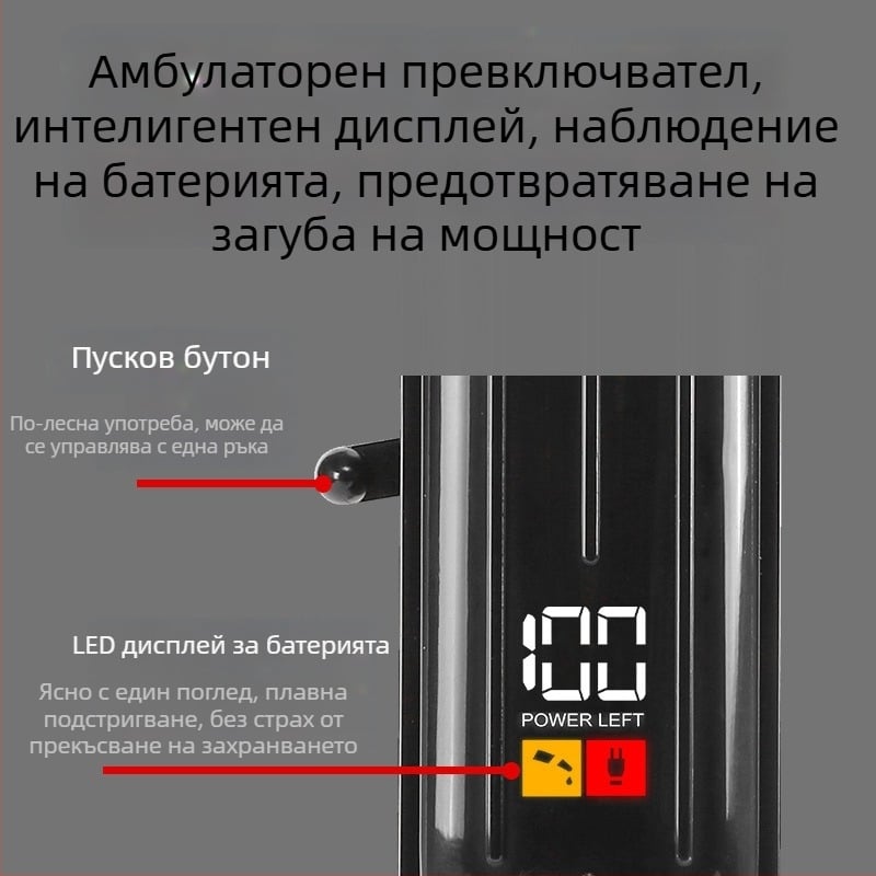 Електрическа подстригвачка JW-K3 за салони и домашна употреба, титаново острие, сменяема и миеща се глава, вградена презареждаема батерия, време на работа 3–6 ч, шум 46–70 dB