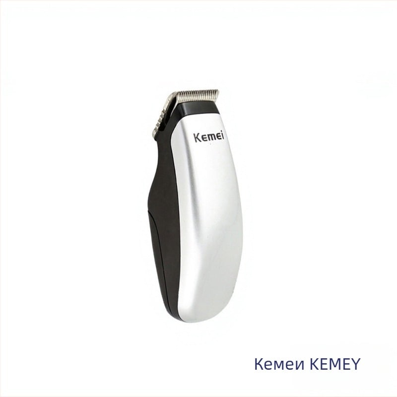Kemei KM-666 мини подстригвач, батерийно захранване, тих двигател, неръждаеми ножове, шум под 36 dB