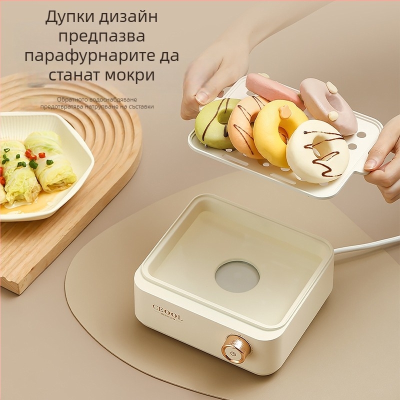 GC-XZG01 Двуетажна електрическа пароварка за яйца и зеленчуци, вместимост 18 яйца, 200W, 220V, автоматично изключване