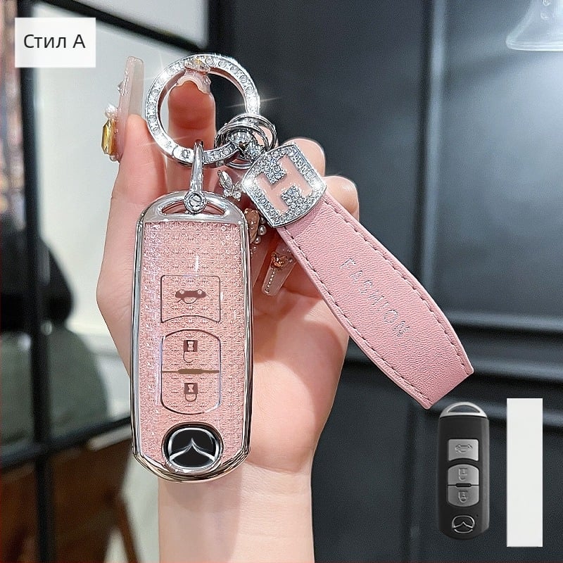 Калъф за ключ Mazda 3/Axela/Atenza – TPU, стил Trend, съвместим с CX-30/CX-50/CX-5/CX-4, Huihuang Da