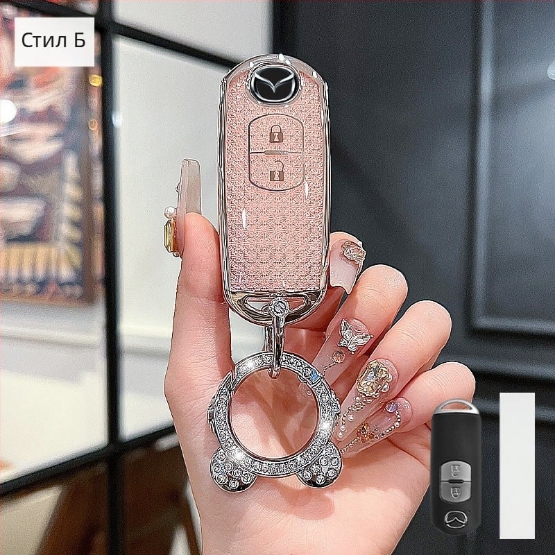 Калъф за ключ Mazda 3/Axela/Atenza – TPU, стил Trend, съвместим с CX-30/CX-50/CX-5/CX-4, Huihuang Da