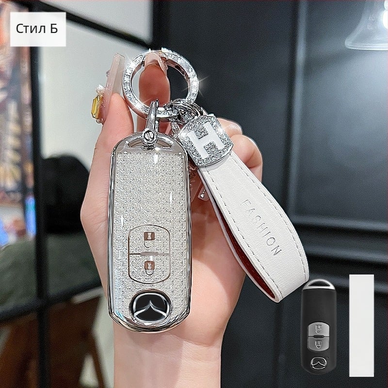 Калъф за ключ Mazda 3/Axela/Atenza – TPU, стил Trend, съвместим с CX-30/CX-50/CX-5/CX-4, Huihuang Da