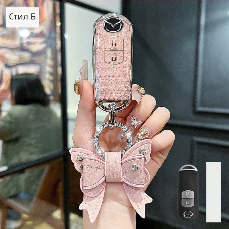Калъф за ключ Mazda 3/Axela/Atenza – TPU, стил Trend, съвместим с CX-30/CX-50/CX-5/CX-4, Huihuang Da