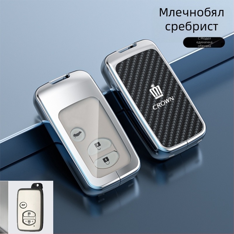 Калъф за ключодържател за Toyota Crown – цинкова сплав, Lingxuan, бизнес стил